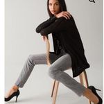 White House | Black Market WHBM Black Long Sleeve Pointelle Cardigan Sweater XXS Photo 0