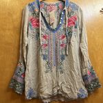 Johnny Was “Millie” Blouse. *sold out in stores* $260 MSRP. Wheat Color. NWT Photo 7