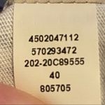 Chico's Chico’s blue watercolor short sleeved top jewel bar neckline‎ size 0/US small Photo 7