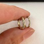 14mm Small Gold Hoop Earrings for Women Photo 3