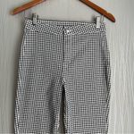 Divided H&M Houndstooth Black White Skinny Stretch Pants Lightweight Size 4 Photo 2