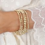 Anthropologie Gold Filled Tarnish Res. Stacking Bracelet Photo 3