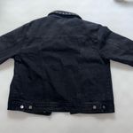 Forever 21  Women's Black Studded Denim Jacket Size L Casual Photo 7