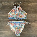 Cupshe  XL/XXL Floral Paisley Print Cutout Bikini Set Photo 0