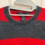 Marc by Marc Jacobs  Red and Black Striped Crewneck Sweater Photo 1