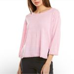 J.Crew 100% Linen Orange Bottom Detailing Top Blouse Size M Medium Photo 5