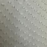 Beyond Vintage Swiss Dot V-Neck Long Sleeve Sheer Silk Top in White - Small Photo 13