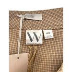Worthington Women's Slim Leg Brown Black White Plaid Pants - Size 16 - NWT Photo 6