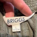 Briggs New York Briggs Women’s Pull On Olive Green Linen Blend Shorts with Pockets Large Photo 3