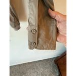 Silvian Heach Long Sleeve Button Up Bodysuit Shirt Beige Women's Size Medium Tan Photo 2