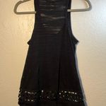 No Boundaries  Black Lace Trim Tank Top Mini Dress SZ M Sleeveless Casual Minimal Photo 6