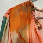 Spartina 449 NWT Edwina Maxi Dress Peach Coral Botanic Garden Watercolor Sz XXL Photo 12