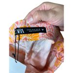 ZARA  - Linen Blend Floral Mini Skirt Orange / Pink Womens sz Medium NWT‎ Photo 4