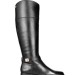 Charter Club  Womens Johannes Leather Tall Knee-High Boots in Black, Size 5.5 NEW Photo 0