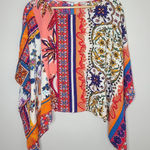 Desigual  Poncho Floral Bohemian Blouse‎ Top Size Large Photo 0