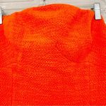 Karen Millen Boucle Feather Hem Pencil Dress Womens 8 Orange Glam Party Feminine Photo 6