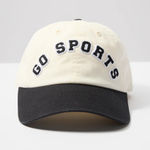 American Needle  Go Sports Embroidered Baseball Hat Cream Black Photo 0