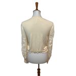 Anthropologie Embroidered Top Cream Beige Size XS Photo 2