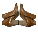 Paul Green Women's Malibu Sliced Zip Bootie Tan Leather Ankle Boots Size 36 US 6 Photo 5