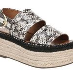 Franco Sarto Platform Espadrille Snakeskin Sandals Photo 0