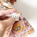 Lola Australia Boho Floral Printed Mini Dress in Multicolor Tan Size M Photo 5