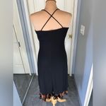 Hot Kiss Vintage‎  Black & Velvet Ruffle Slip Dress Y2K Whimsigoth Witchy Photo 3