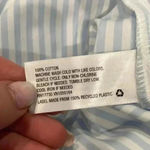 A New Day  striped blue and white flutter shirt sleeve tiered dress in size xs Photo 5