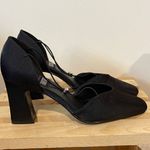 Mootsies Tootsies  Halle Satin/Fabric Black‎ Y2K Square Toe Heels Size 7.5 Photo 5