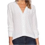 Equipment ✨Adalyn Uniform Dot Sz Large Blouse in Ivory White ✨ Photo 1