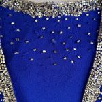 J Kara Beaded Dress with Beaded Jacket Blue Size 8 Photo 3