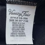 Vanity Fair VTG 80s  Full Slip Dress Floral Sheer Bodice Silky Black Women’s 36 Photo 8