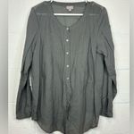 J.Jill Woman’s Sheer Grey Lightweight Blouse Size Medium Gray Photo 0