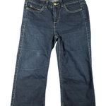 Rafaella  Weekend Jeans Womens 6 Blue Dark Wash‎ Wide Leg Stretch Cropped Casual Photo 0