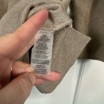 Karl Lagerfeld PARIS Women’s Classic Embellished V-Neck Sweater Tan Size Medium Photo 4