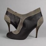 Salvatore Ferragamo Elegant Two-Tone High Heel Ankle Boots Photo 0