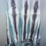 Green Tea GreyBlue Vertical Shibori Accordion TieDye Pullover Lined Sweatshirt Blue Size 2X Photo 11
