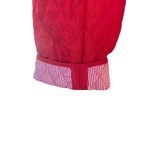 Briggs New York women's size 16 red snap front long sleeve collared quilt jacket Photo 7