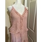 Vintage Havana Pink Tassel Drawstring Waist Sleeveless Mini Dress S Photo 1