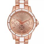 Charter Club NEW  2 Tone BRACELET WATCH Women Radiant 34mm Rose Gold White Boxed Photo 5