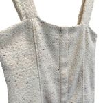 House of Harlow 1960 Sleeveless Tweed Mini Dress Cream Size L Fringe Hem Party Size L Photo 4