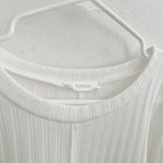 Anthropologie Entro Womens Bell Sleeve Boat Neck Ivory Rib Knit Tunic Top XLARGE Womens Photo 1