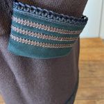 St. John Vintage Santana knit 4 piece brown suede jacket skirt outfit size small Photo 4