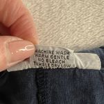 Bryn Walker M Medium Pants Linen Navy Cargo Jogger Lagenlook Baggy Wide Leg Boho Photo 7