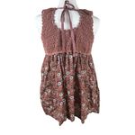 Free People  Floral Crochet Tunic Honey Pie Boho Sleeveless Tank Top Size Small Photo 5