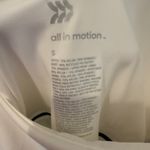 All In Motion  Women's White Tennis Dress Athletic Pleated Black Trim S Photo 2