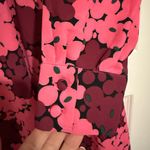 Kate Spade Bubble Dot Smocked Pink and Burgundy Floral Dress Size 8 Photo 2
