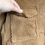 Aerie NEW American Eagle Oversized Collared Teddy Jacket in Brown Photo 4