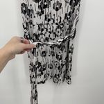 Speechless Y2k White & Black Floral Faux Leather Belt Blouse Top Size Medium Photo 5