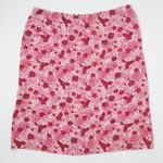 Christopher & Banks Vintage 90s Pink Reversible Floral Skirt Photo 9
