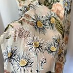 New Summer Floral Print Satin Barbie Sleeveless Midi Dress Size Medium Multi Photo 6